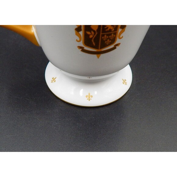 Disney Parks Beauty And The Beast Silhouette White And Gold Crest Fleur-de-lis - Picture 7 of 8